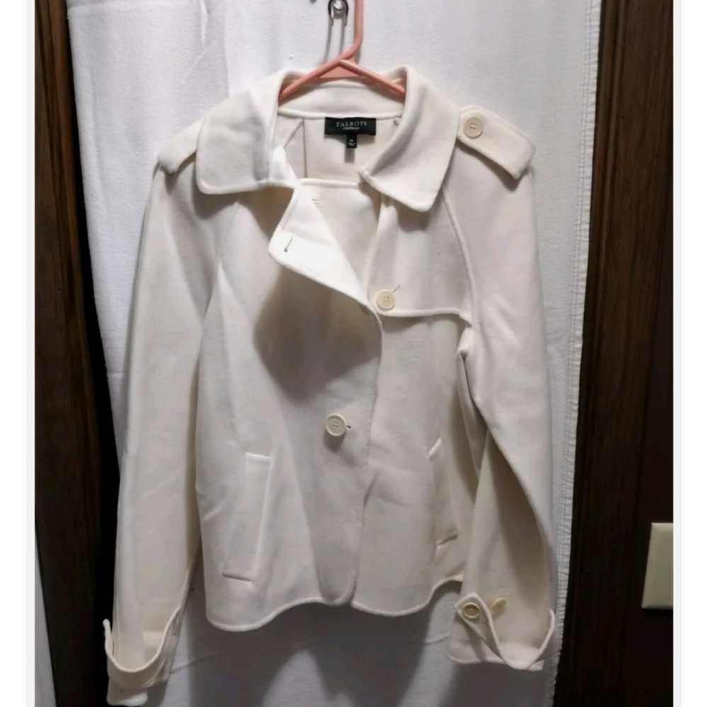 Talbots White Jacket 10